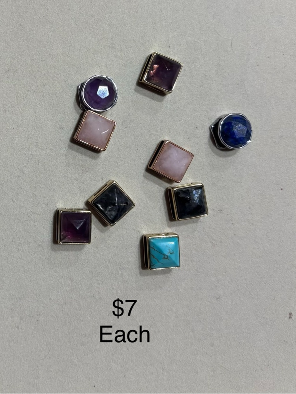 Keep Collective Gemstone Charms - Purple, Pink, Blue, Turquoise, Black